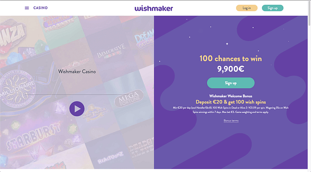IMG - Wishmaker - Welcome bonus