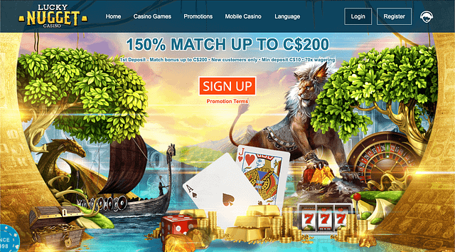 IMG - Lucky Nugget Online Casino 150 % Match up to C$200