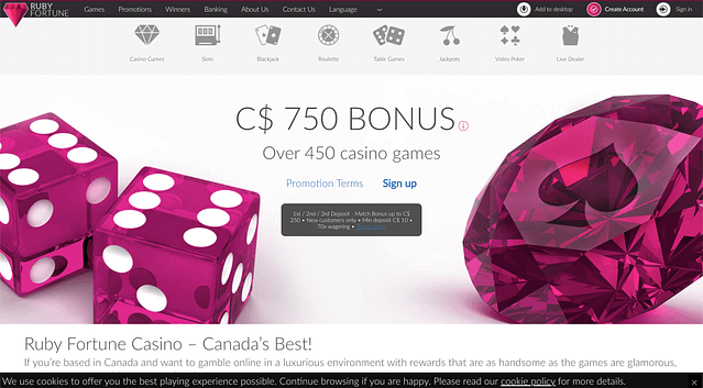 IMG - Ruby Fortune Casino bonus offer